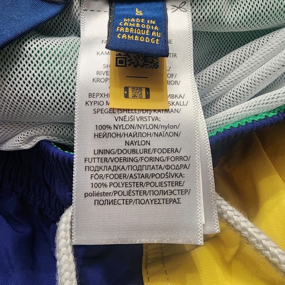 Polo Sport Ralph Lauren Swim Trunks Men's Large 12 M Yacht Challenge‎ Colorblock - Picture 5 of 7